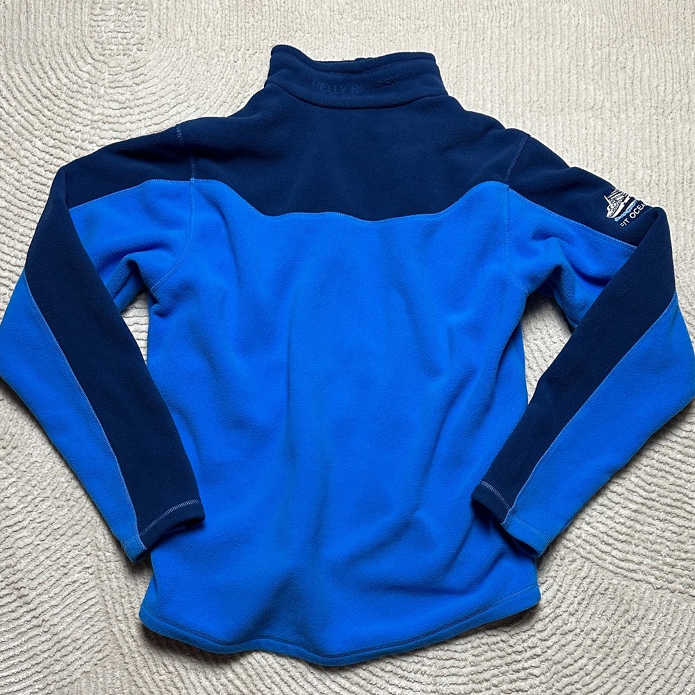 Helly Hansen F/T Ocean Rover Fishing Boat Royal Blue and Navy Fleece Jacket - Picture 10 of 11